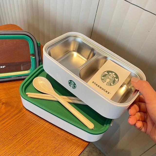 海外限定スタバ スターバックス お弁当箱 1400ML:弁当箱/ランチ