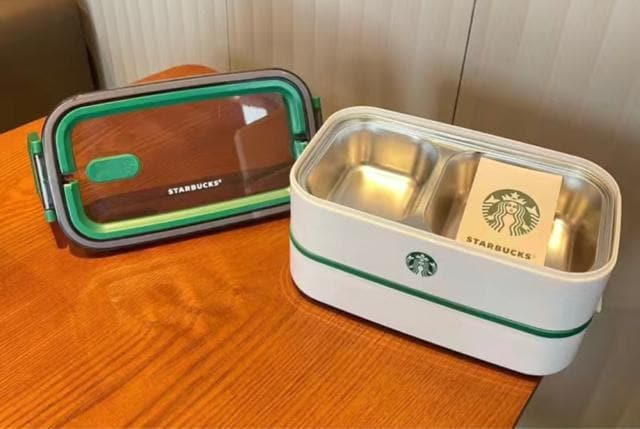 【初売り】 海外限定スタバ スターバックス お弁当箱 1400ML:弁当箱/ランチ 弁当箱・水筒
