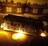 ハンドメイド◆LEDライト 街並み♪ ウッド サイド ミニ テーブル