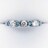 ダイヤモンド×ブルーダイヤモンド エタニティ 一文字 リング Pt900 0.50ct 3.4g