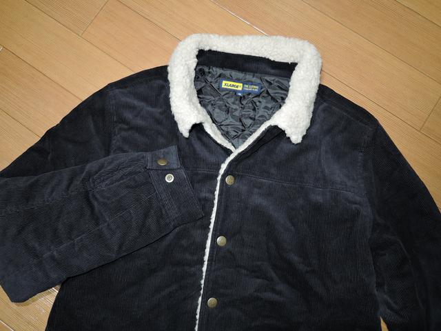 新品エクストララージXLARGEコーデュロイジャケットM黒デッキ