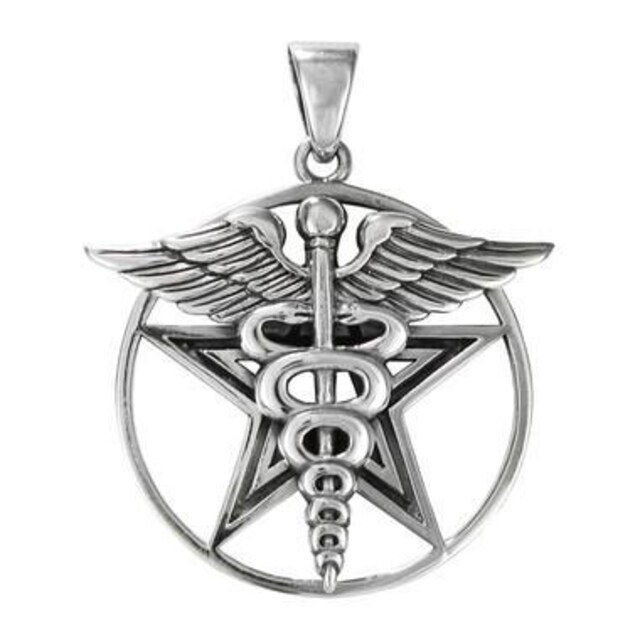 PS: Pentacle With Cadueceus Pendant   ANZT[/v 