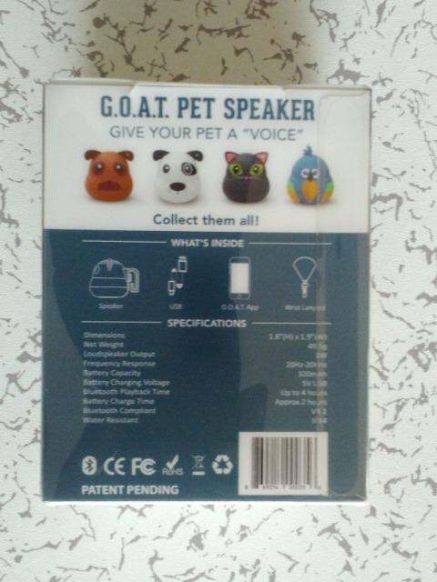 G.O.A.T PET SPEAKER(BluetoothXs[J[)
