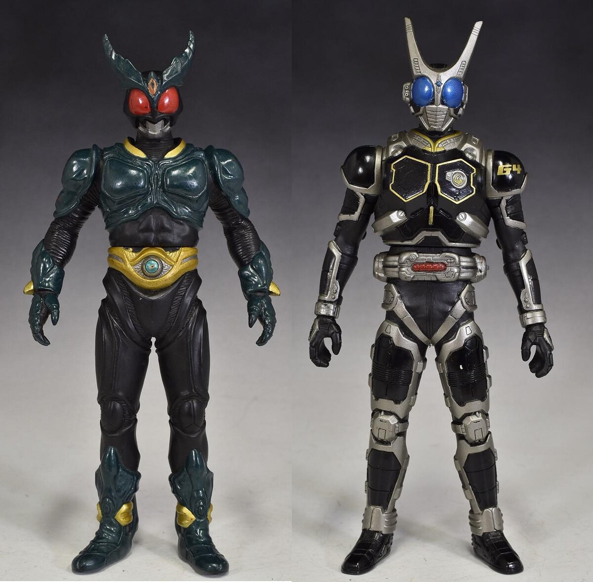 中古 ソフビ 仮面ライダーギルス&仮面ライダーG4 :フィギュア