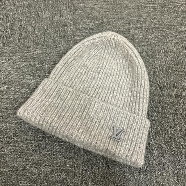 LOUIS VUITTON カシミヤニット帽 即決 LOUIS VUITTON ルイヴィトン カシミヤ ニット帽 ビーニー