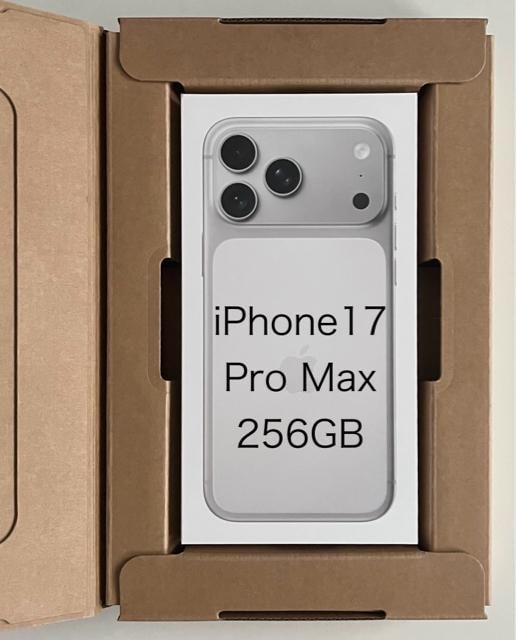 iPhone17 Pro Max v}bNX SIMt[ 256GB { Vo[ ViJ lC ŐVf   Ɠd/AV 
