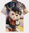 季節到来3Dユニセックス可愛い猫ちゃんTシャツ
