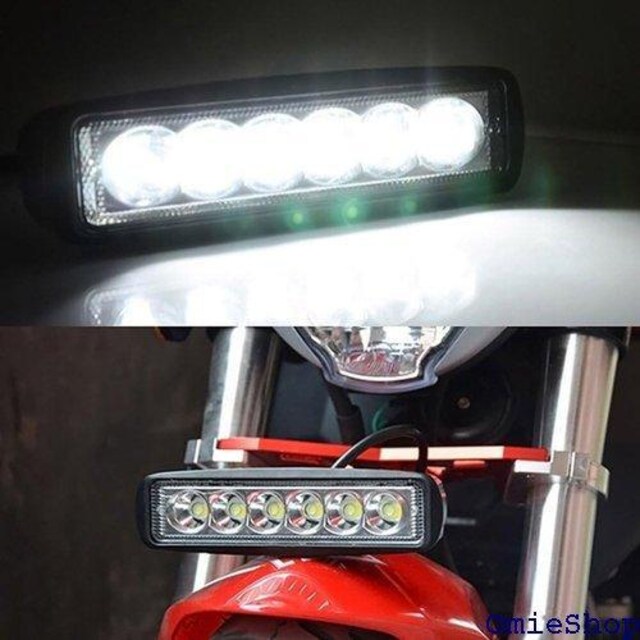 zmart 18W 12V 6 LED[NCg W[vΉ g^Ή SUV 4WD {[g gbN 125  /oCN