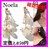 限定SALE●雑誌掲載●定価3,850円●Noelaノエラ●スウィングカラーフラワーピアス●ホワイト×ゴールド
