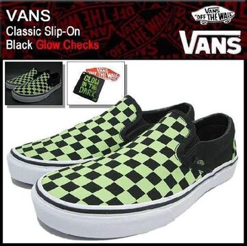 Vi@oY VANS Xj[J[ NVbN Xb|@Black Glow Checks Y@CO胂f@{^Cv