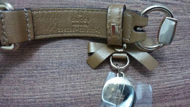 新品☆未使用☆正規品☆GUCCIグッチ☆GG柄首輪☆犬猫ペット