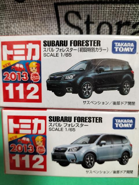 トミカ 旧112 スバル フォレスター 初回箱と初回特別カラー 2個