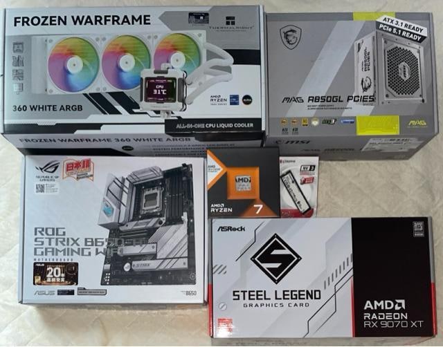 yViQ[~OPCzRyzen7 7800X3D RX9070XT SSD1TB 32GB 850W  PC{/Ӌ@ 