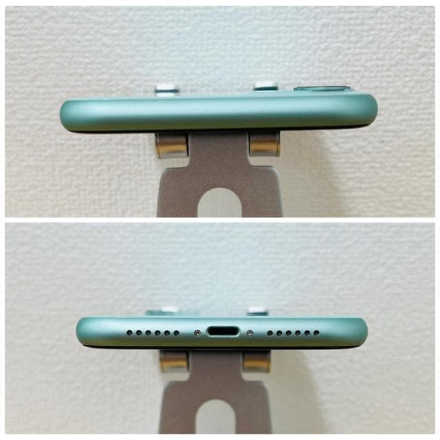 A 100% iPhone 11 128 GB SIMt[ O[ {  Ɠd/AV 
