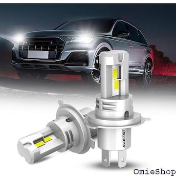 AUXITO H4 LED wbhCg ԌΉ H ̌^ |t led H4  ̔ 2Zbg 823
