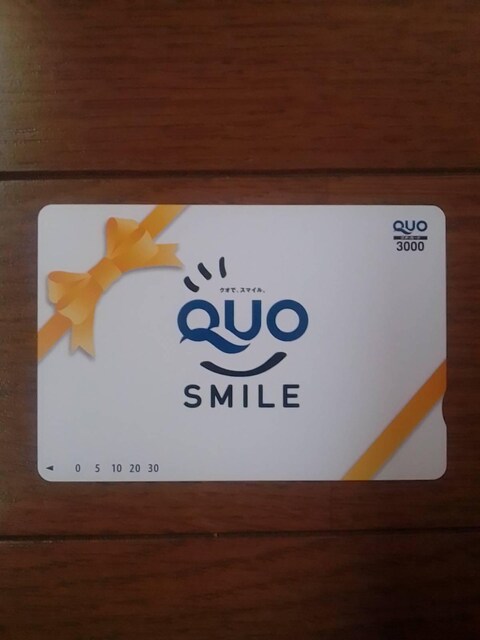NI J[h QUO CARD 3,000~   `Pbg/ 