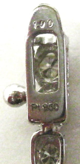 ɔi Pt950v`i ejX uXbg _C 1.00ct 17cm  ANZT[/v 