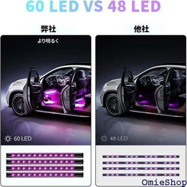 ԗpLEDe[v 60LED RGB USB VK[ ϐF Ɩ TCY߉\ X}zAvRg[ 857  /oCN
