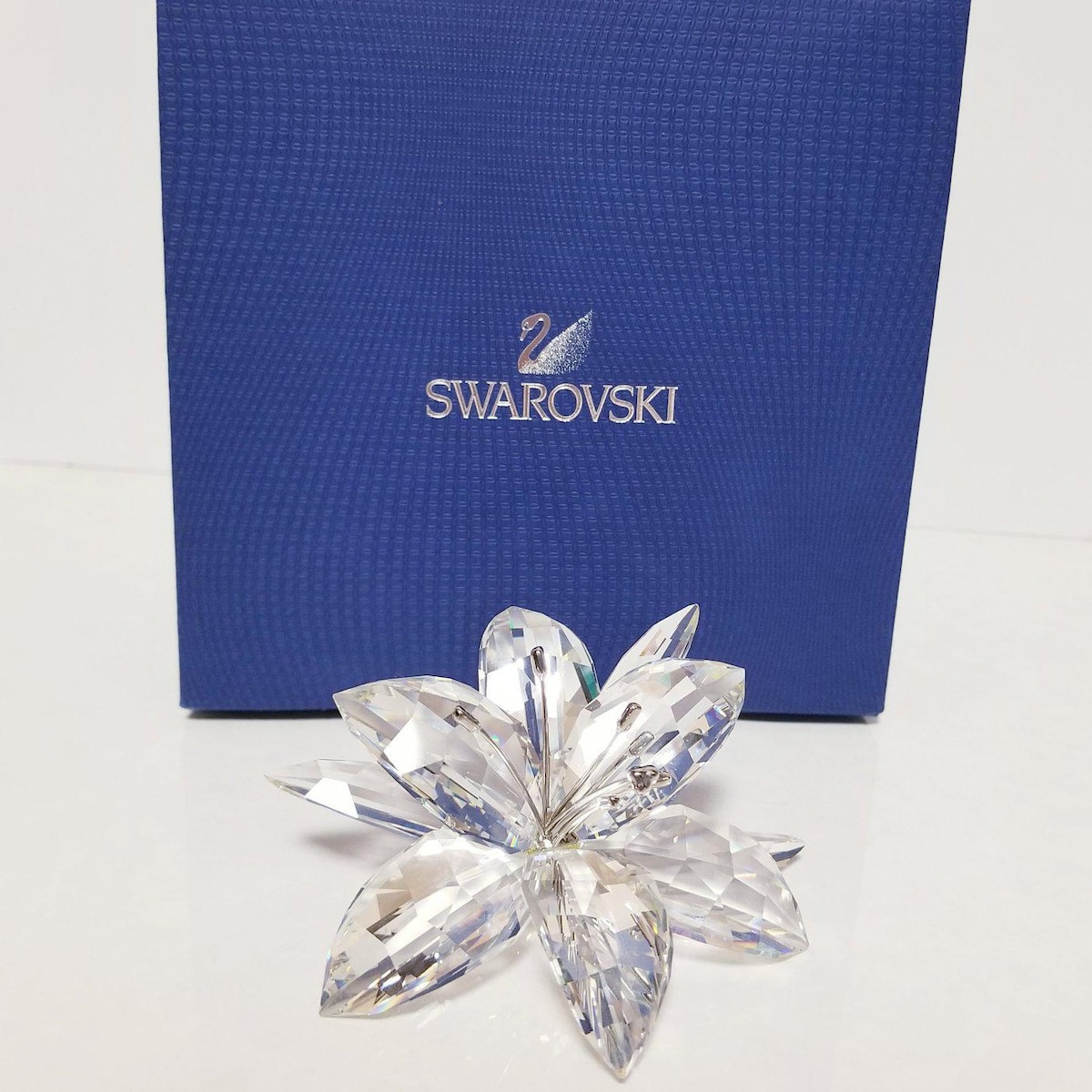 SWAROVSKI スワロフスキー Lily ユリ 花 クリスタル  置物 スワロフスキー SWAROVSKI ユリ Lily 花 フラワー クリスタル
