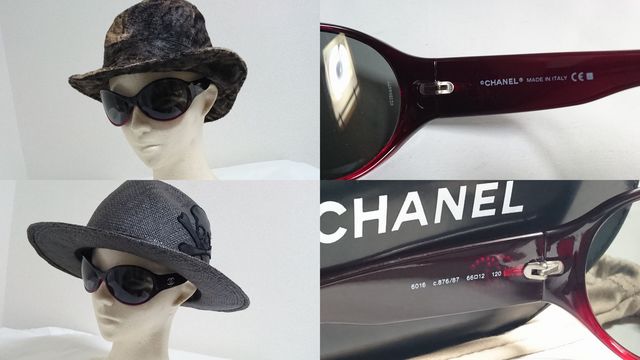 希少　CHANEL　サングラス　hyde着用モデル　パープル　ケース付　6016 希少 CHANEL サングラス hyde着用モデル パープル ケース付 6016