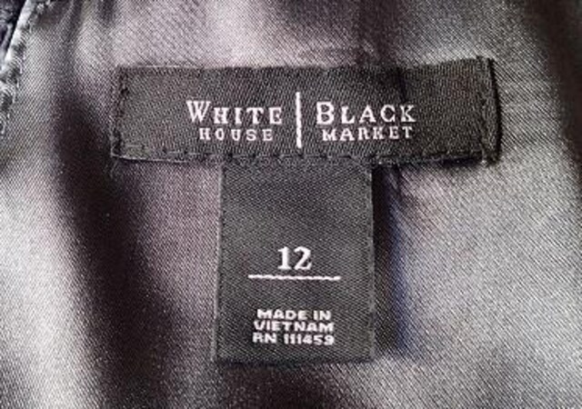 WHITE HOUSE BLACK MARKET ^܏t@hXs[X@򂵕@m[X[u^O[^TCY12  t@bV 
