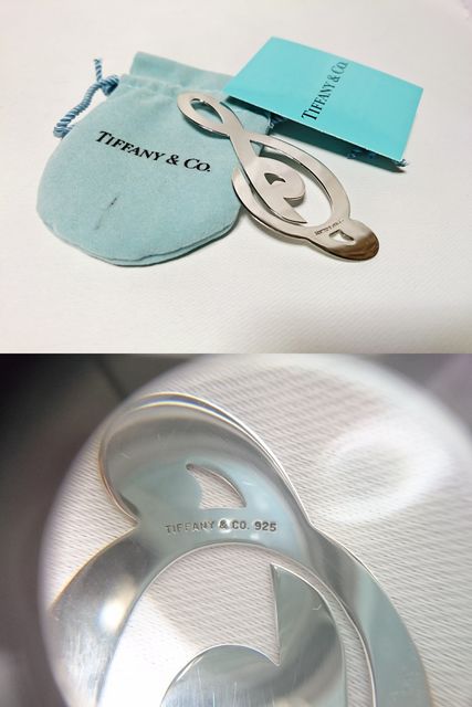 正規 限定 TIFFANY 音符 アーティストマネークリップ SV925 財布 正規限定 Tiffany & Co ティファニー 音符 アーティスト