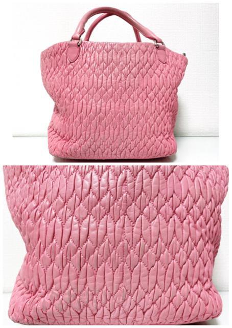 miumiuナッパクリスタルビジューハンドバッグトートバッグ