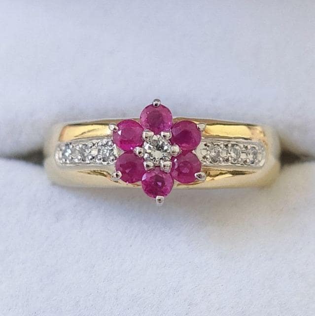 _Ch~r[ t[ O K18YG Pt900 0.43ct 5.7g   ANZT[/v 