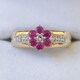 _Ch~r[ t[ O K18YG Pt900 0.43ct 5.7g