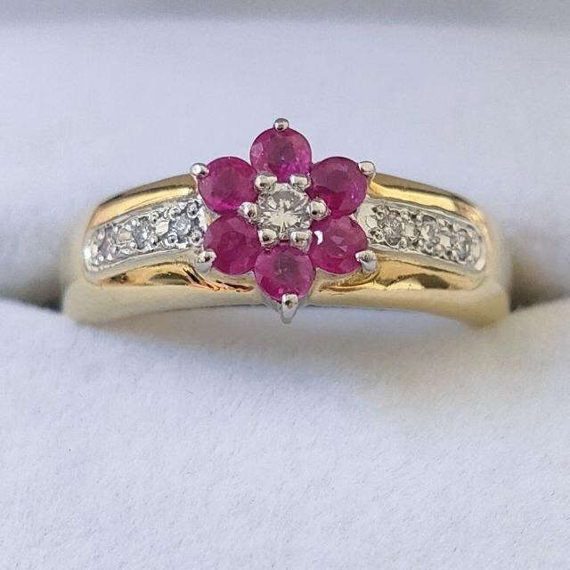 _Ch~r[ t[ O K18YG Pt900 0.43ct 5.7g  ANZT[/v 