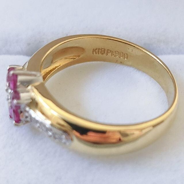 _Ch~r[ t[ O K18YG Pt900 0.43ct 5.7g  ANZT[/v 
