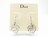 Christian Dior ディオール ラウンド ロゴチャーム ピアス<USED>【送料無料】