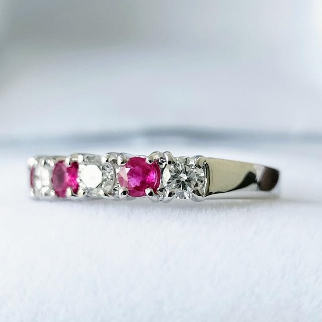 WG[}L _Ch~r[ ꕶ G^jeB O Pt900 0.39ct 0.36ct 4.7g  ANZT[/v 