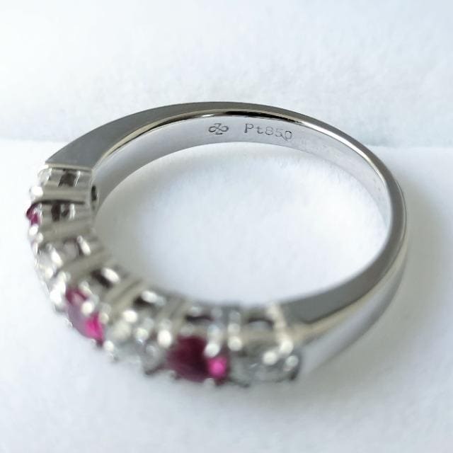 WG[}L _Ch~r[ ꕶ G^jeB O Pt900 0.39ct 0.36ct 4.7g  ANZT[/v 