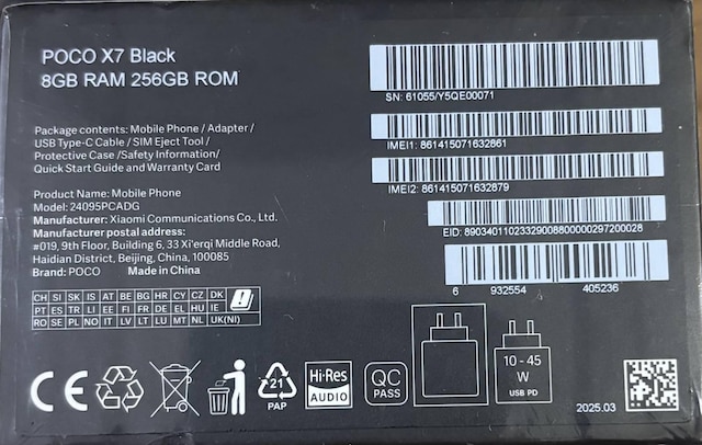 yViJzXiaomi POCO X7 Pro O[o 8GB 256GB ubNn  Ɠd/AV 