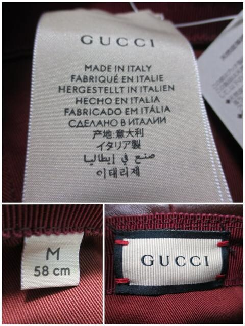 gpi GUCCI Ob` Xq nbg/M/rv size M 58p uE {  uh 