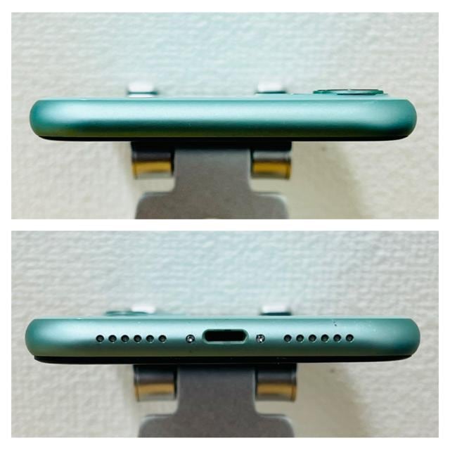 B 100% iPhone 11 256 GB SIMt[ O[ {  Ɠd/AV 