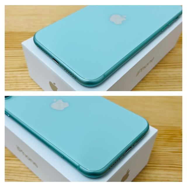 B 100% iPhone 11 256 GB SIMt[ O[ {  Ɠd/AV 