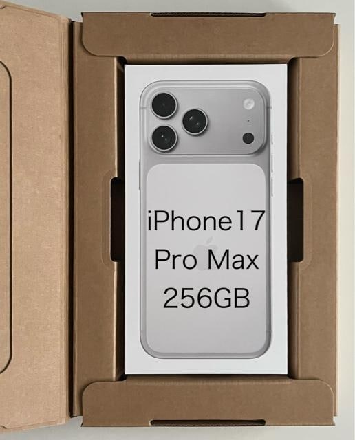 iPhone17 Pro Max v}bNX SIMt[ 256GB { Vo[ ViJ lC ŐVf   Ɠd/AV 