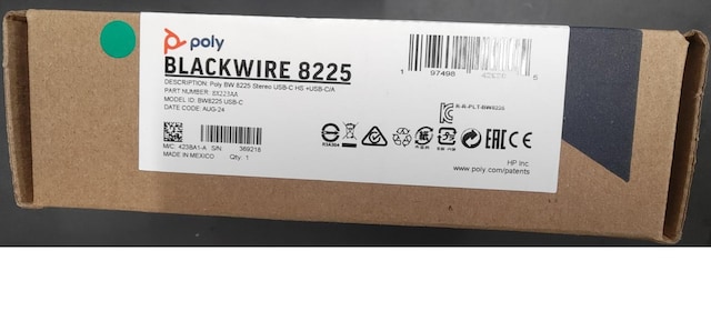 Poly Blackwire 8225 @LUCwbhZbg  Ɠd/AV 