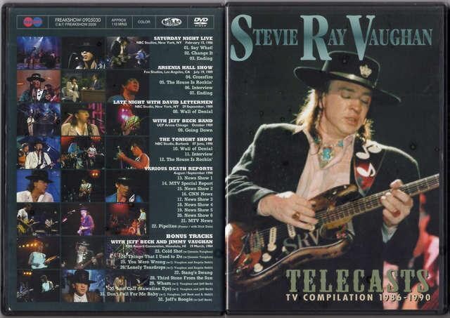STEVIE RAY VAUGHAN TELECASTS TV COMPILATION 1986-1990 