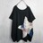 新品 レースパッチワーク ビッグTシャツ スター 星