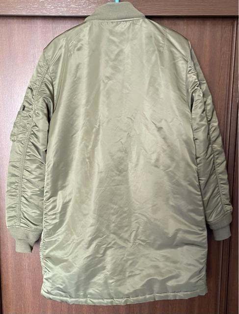 美品 ALPHA INDUSTRIES INC アルファ ロング MA-1 ミリタリー