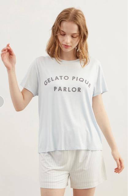 ジェラートピケ ワンポイントロゴTシャツ&ショートパンツ&巾着3