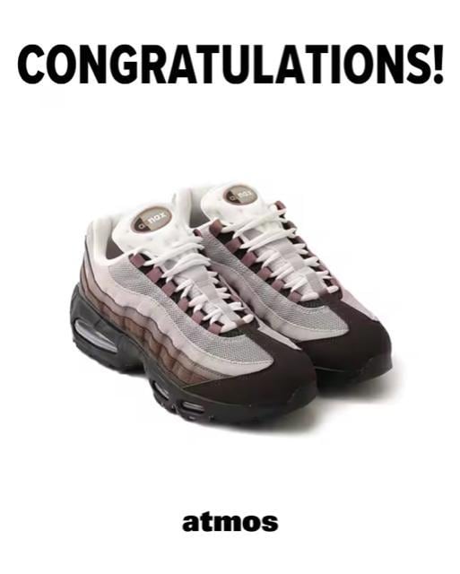 27.5cm Nike Women's Air Max 95 OG Big Bubble "Velvet Brown"   uh 