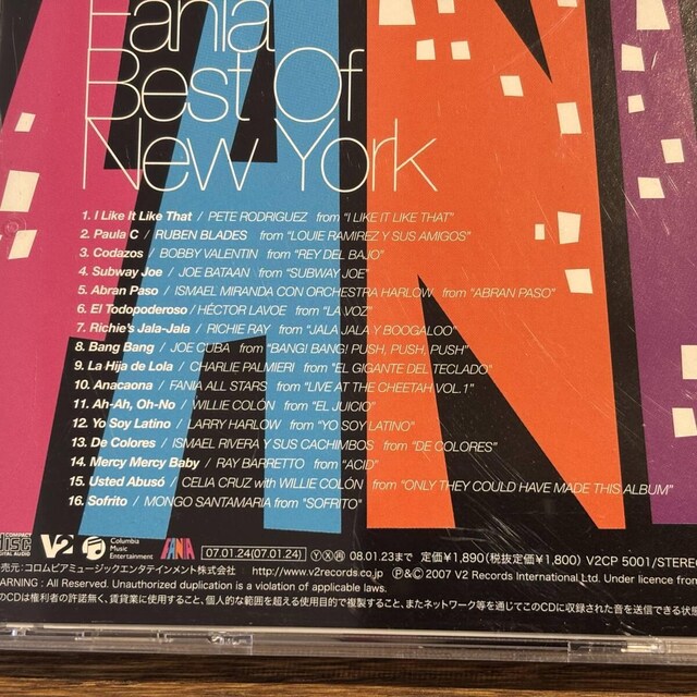 yFANIA ~BEST of New York~zV2CP-5001  CD/DVD/rfI 