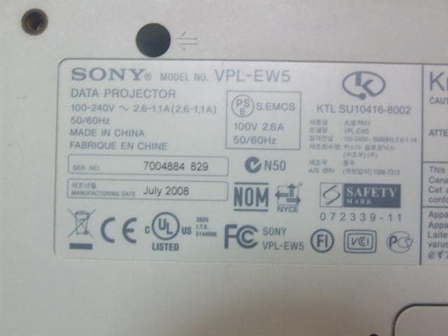 SONY f[^vWFN^[ VPL-EW5 ÁI  Ɠd/AV 