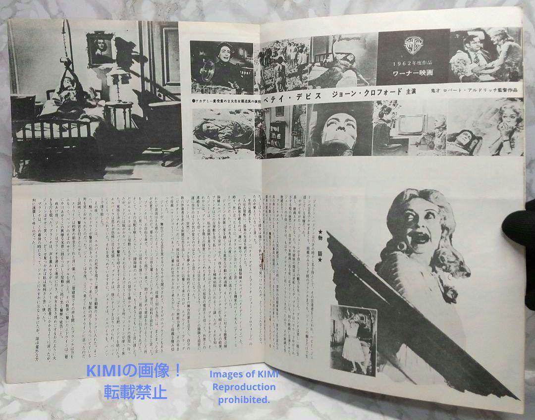 レア 映画パンフ 何がジェーンに起こったか？ What Ever H 1962