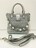 miumiuシルバークリスタルビジューハンドバッグショルダーバッグ2wayミュウミュウ銀色