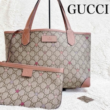  GUCCI Ob` GGXv[ X^[ |[` PVC g[gobO